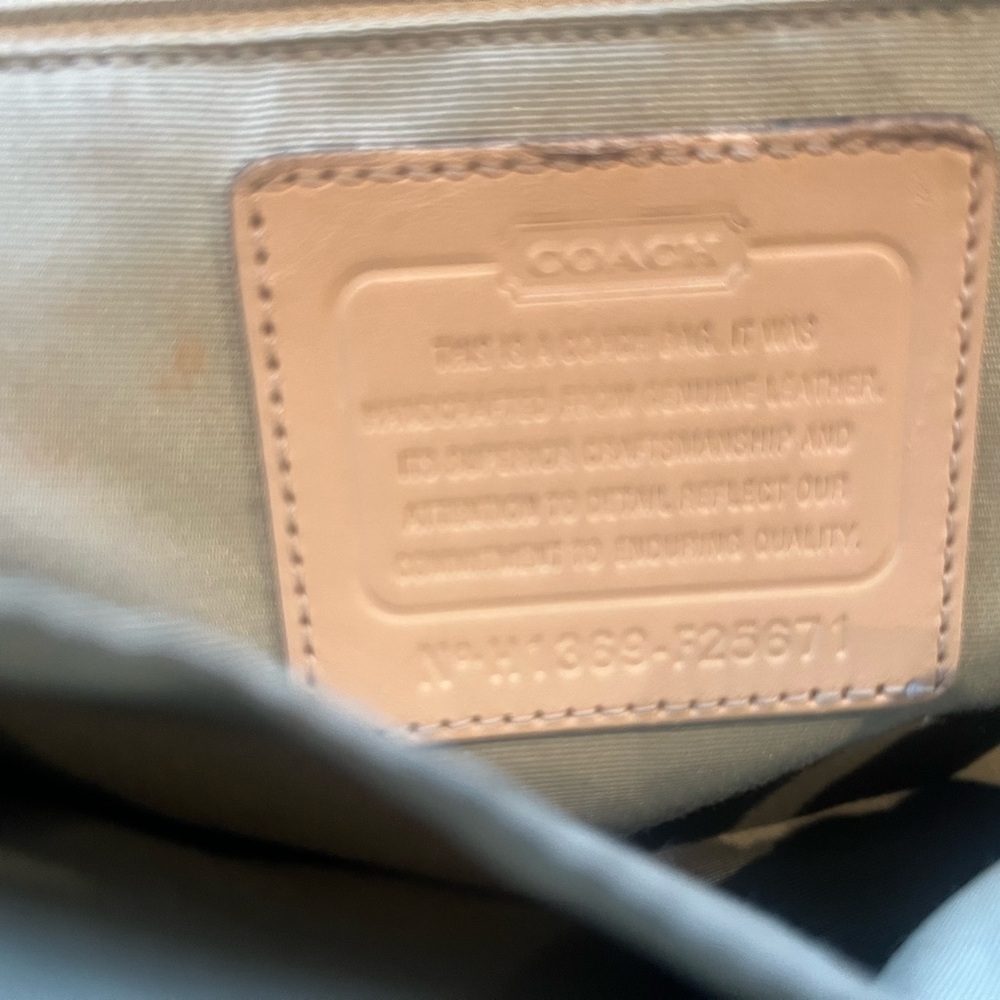 Coach Green Satchel Bag - Picture 4 of 5